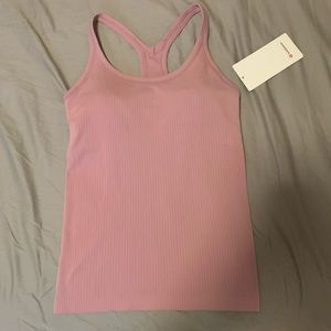 Lululemon ebb to street tank pink taupe 6